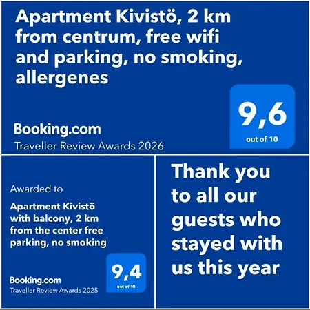 Apartment Kivistoe, No Smoking, Non-Allergenic, Free Wifi And Parking, 2 Km From Centrum 아파트 Jyväskylä